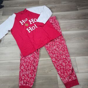 Macys Christmas Pajama Set Mens XL Cotton Polyester